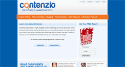 Desktop Screenshot of contenzio.com